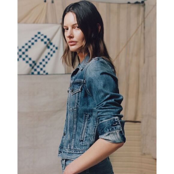 CITIZENS OF HUMANITY Nica Slim Denim Trucker Jacket XS - Picture 1 of 12